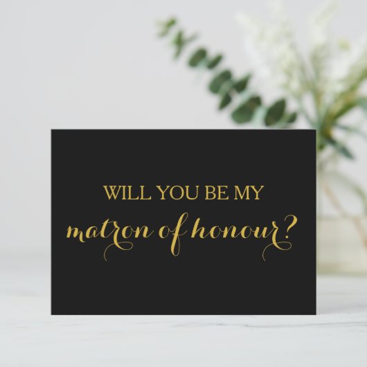 Bent u mijn matron van de Bridal-wedstrijd? Kaart (Staand voorkant)