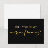Bent u mijn matron van de Bridal-wedstrijd? Kaart (Voorkant / Achterkant)
