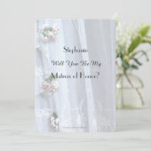 Bent u mijn matron van de  Lace Uitnodigen? Kaart (Staand voorkant)