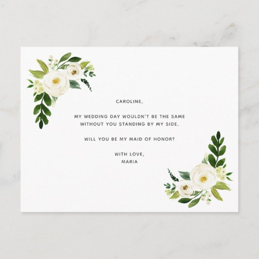 Bent u mijn spreker van het eervolle voorstel? aankondigingskaart (Achterkant)