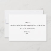 Bent u mijn uitnodiging voor het Bridesmaid? (Achterkant)