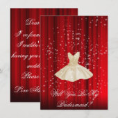 Bent u mijn uitnodiging voor het Bridesmaid? (Voorkant / Achterkant)