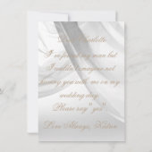 Bent u mijn uitnodiging voor het Bridesmaid? (Achterkant)