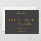 Bent u mijn uitnodiging voor het Bridesmaid? (Voorkant / Achterkant)