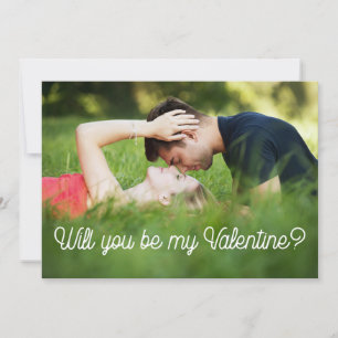 Bent u mijn Valentijn moderne fotokaart? Feestdagenkaart