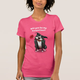 Bent u mijn Valentijn Pit Bull Womens T-shirts? T-shirt
