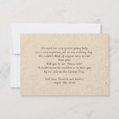 Bent u onze Bloemenmeisje? Aangepaste uitnodiginge Kaart (Achterkant)