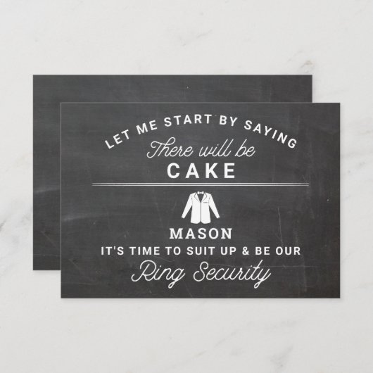 Bent u onze Ring Security Voorstel Card? Bedankkaart (Voorkant / Achterkant)