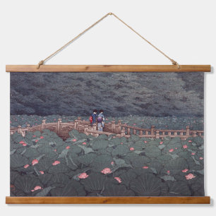 Benten Lotusvijver, Hasui Kawase Hangend Wandkleed