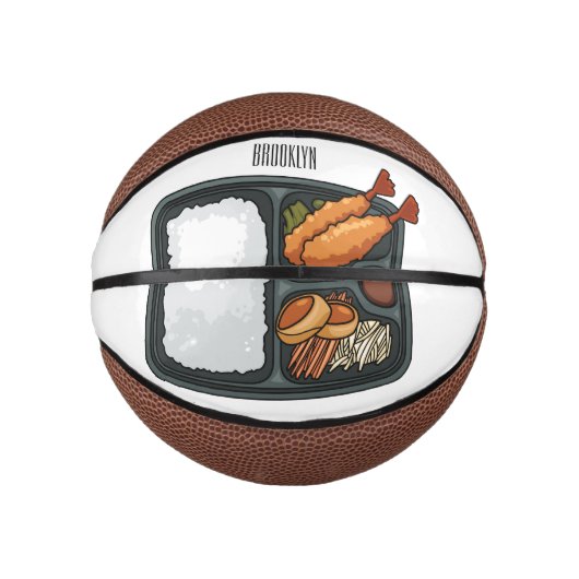 Bento-cartoon illustratie basketbal (Voorkant)