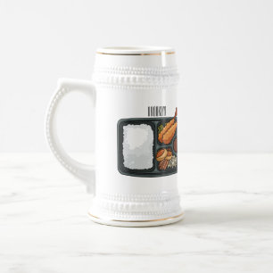 Bento-cartoon illustratie bierpul