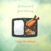 Bento-cartoon illustratie raamsticker (Vel 3)