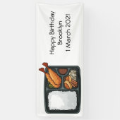 Bento-cartoon illustratie spandoek (Verticaal)