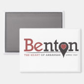 BENTON ARKANSAS Aimant (Recto/Verso)