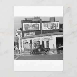 Benton Harbor Filling Station, jaren 1940 Briefkaart
