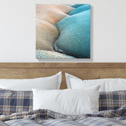 Bentonite Hills - Capitol Reef National Park Canvas Afdruk (Insitu (Slaapkamer))