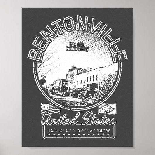 BENTONVILLE ARKANSAS - BENTONVILLE SQUARE  POSTER (Voorkant)