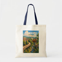 Bentonville Arkansas Illustratie Reis Kunst