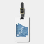 Bentonville Arkansas Wood Grain Bagagelabel (Voorkant verticaal)