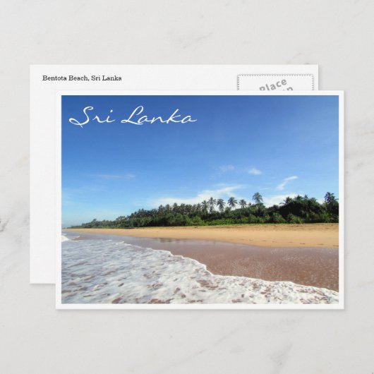 bentota strand briefkaart (Voorkant / Achterkant)