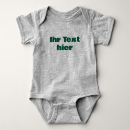 Benutzerdefinierter Baby Strampler mit Text Romper