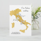Benvenuti Italia Carte de mariage de destination (Debout devant)