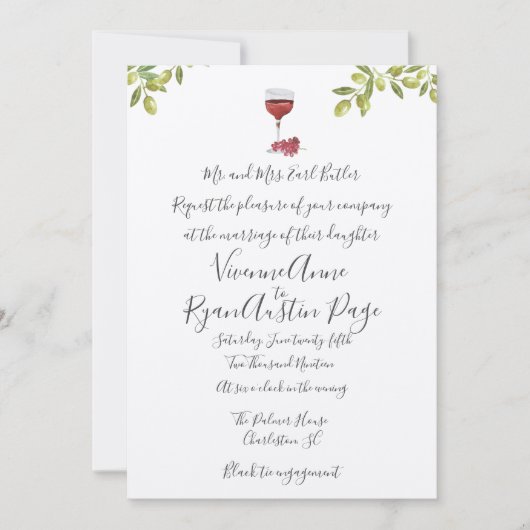 Benvenuti Italia Faire-part de mariage (Devant)