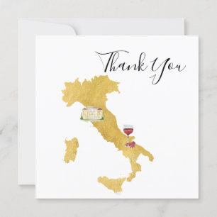 Benvenuti Italia Mariage Merci Cartes