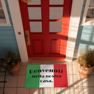 Benvenuti Nella Nostra Casa Vlag van Italië Deurmat