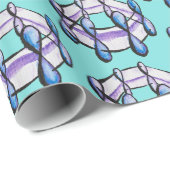 Benzene Molecule Pattern Organic Chemistry Art Cadeaupapier (Rol Hoek)