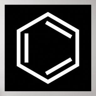 BENZENE RING SYMBOOL POSTER