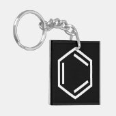 BENZENE RING SYMBOOL SLEUTELHANGER (Voorkant Links)