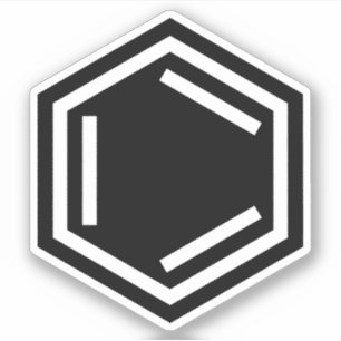 BENZENE RING SYMBOOL STICKER