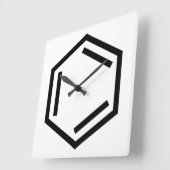 BENZENE RING SYMBOOL VIERKANTE KLOK (Hoek)