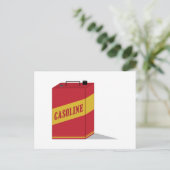 Benzine kan briefkaart (Staand voorkant)