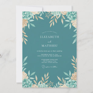 Benzine Mint Vetplant Eucalyptus Bruiloft Kaart
