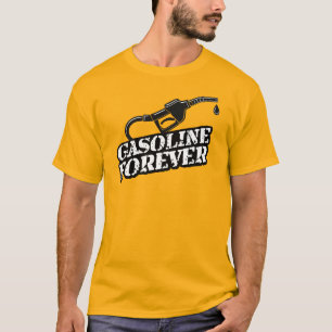 Benzine voor altijd - monteur en garageliefhebbers t-shirt