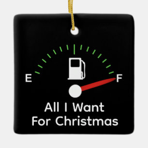 Benzine voor Kerstmis Keramisch Ornament