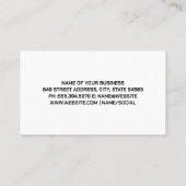 benzinestation | Sportauto | Autodiensten Visitekaartje (Achterkant)