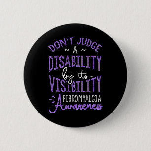 Beoordeel een handicap fibromyalgie bewustzijn ronde button 5,7 cm
