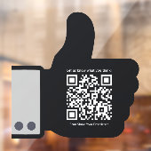 Beoordeel QR-code Feedback Modern Zwart Zakelijk Raamsticker (Vel 2)