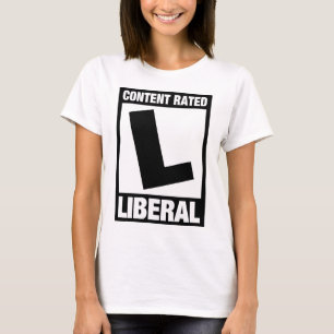 Beoordeeld als Liberal Funny Democraat T-shirt