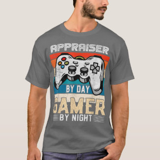 Beoordeling door gamer overdag via 's nachts video t-shirt