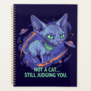 Beoordeling van Alien Sphynx Kat Sci-Fi Humor Kuns Planner
