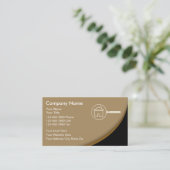 Beoordeling van onroerend goed visitekaartje (Staand voorkant)