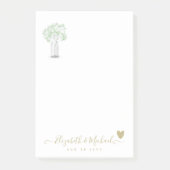 BEORGANIZED TROUWPLANNER Gypsophila Gold Hart Post-it® Notes (Voorkant)
