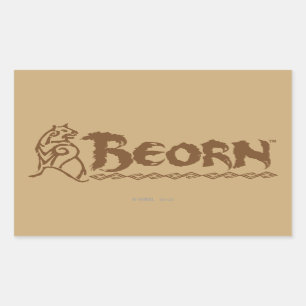 BEORN™ Beer Rechthoekige Sticker