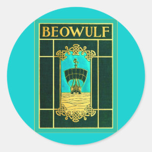 Beowulf ~  Hoesje boekje Ronde Sticker