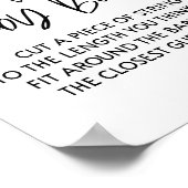 Bepaal het teken van het Spel van het Baby shower  Poster (Hoek)