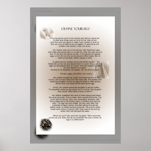 Bepaal jezelf poster (Voorkant)